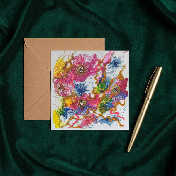 Viola Two, Art Greeting Card