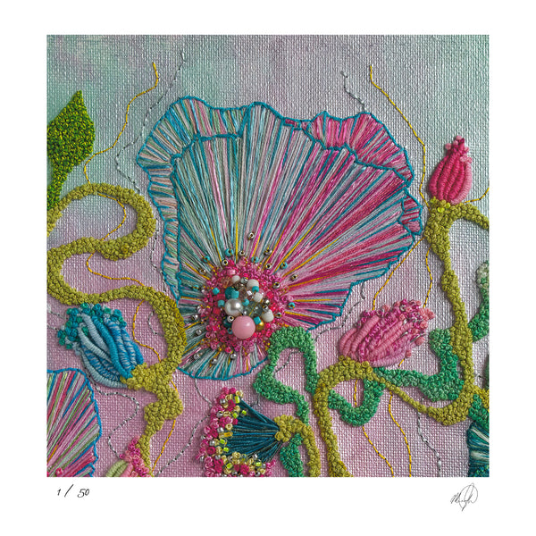 Viola Four, 2022, Details II, Giclée Fine Art Print