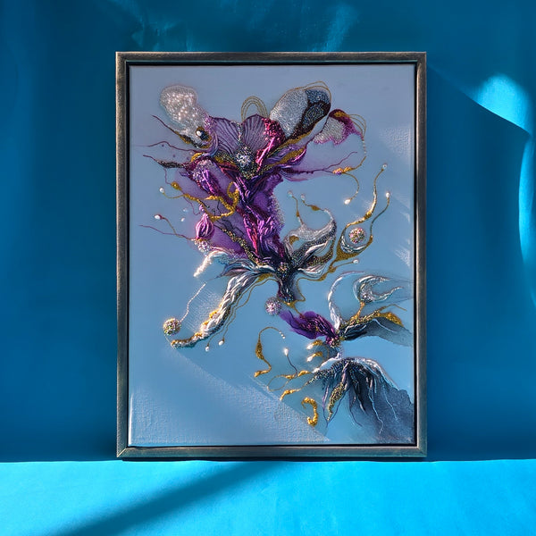 Exquisite Ascent, 2025, Original Hand Embroidery