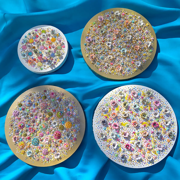 Florals of the Deep Three, 2026, Original Hand Embroidery