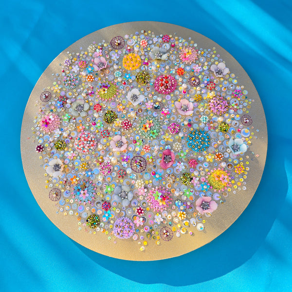 Florals of the Deep, 2026, Original Hand Embroidery