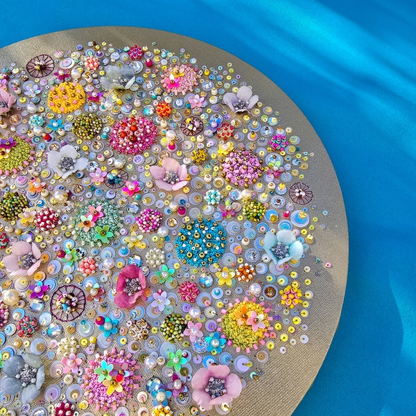 Florals of the Deep, 2026, Original Hand Embroidery
