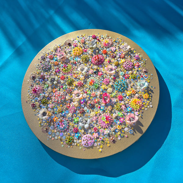 Florals of the Deep, 2026, Original Hand Embroidery