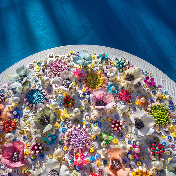 Florals of the Deep Two, 2026, Original Hand Embroidery