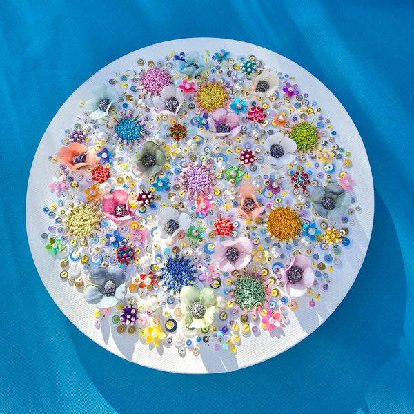 Florals of the Deep Two, 2026, Original Hand Embroidery