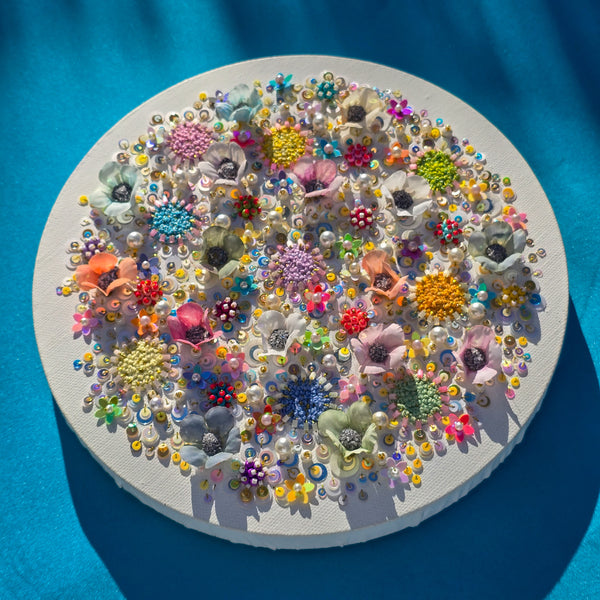 Florals of the Deep Two, 2026, Original Hand Embroidery
