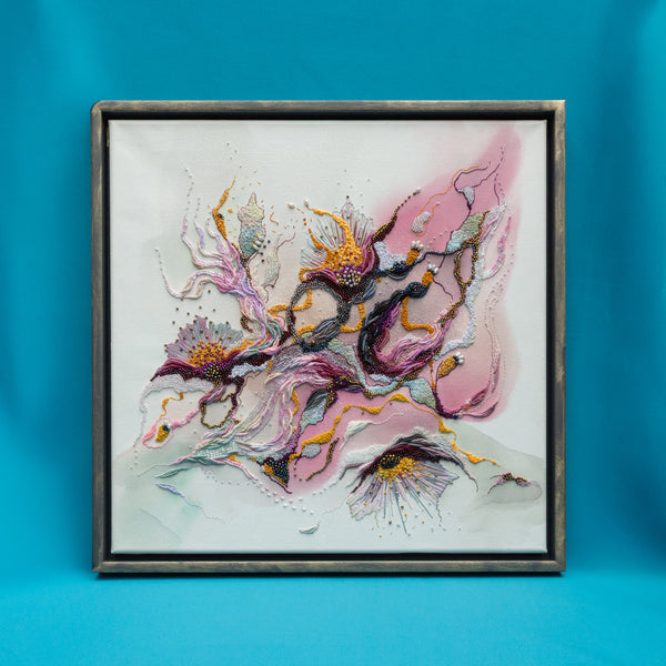 A Quiet Unfolding, 2025, Original Hand Embroidery