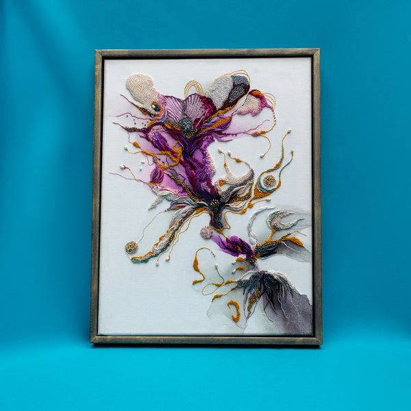 Exquisite Ascent, 2025, Original Hand Embroidery