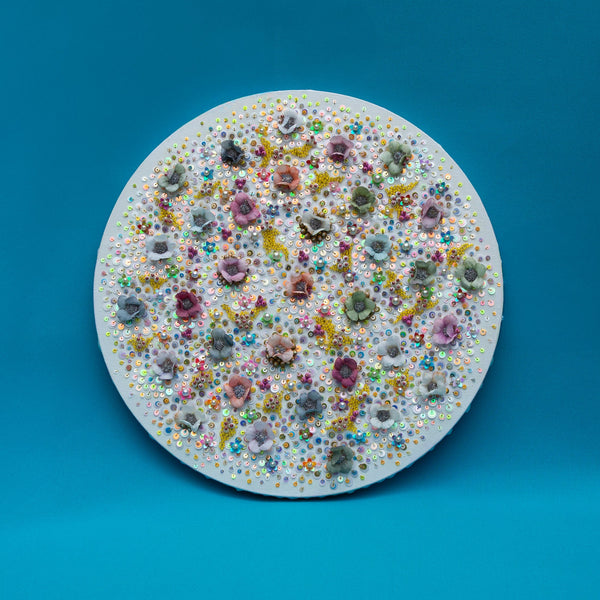 Florals of the Deep Three, 2026, Original Hand Embroidery