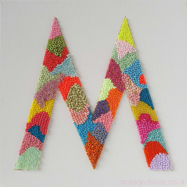 Personalised Initial Letter-Decorative Tapestries-[Manoela_Grigorova]-[Abstract_Art]-[Embroidery_Art]-Mojo and Muse