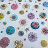 Sea Jewels in the Snow, 2021-Decorative Tapestries-[Manoela_Grigorova]-[Abstract_Art]-[Embroidery_Art]-Mojo and Muse